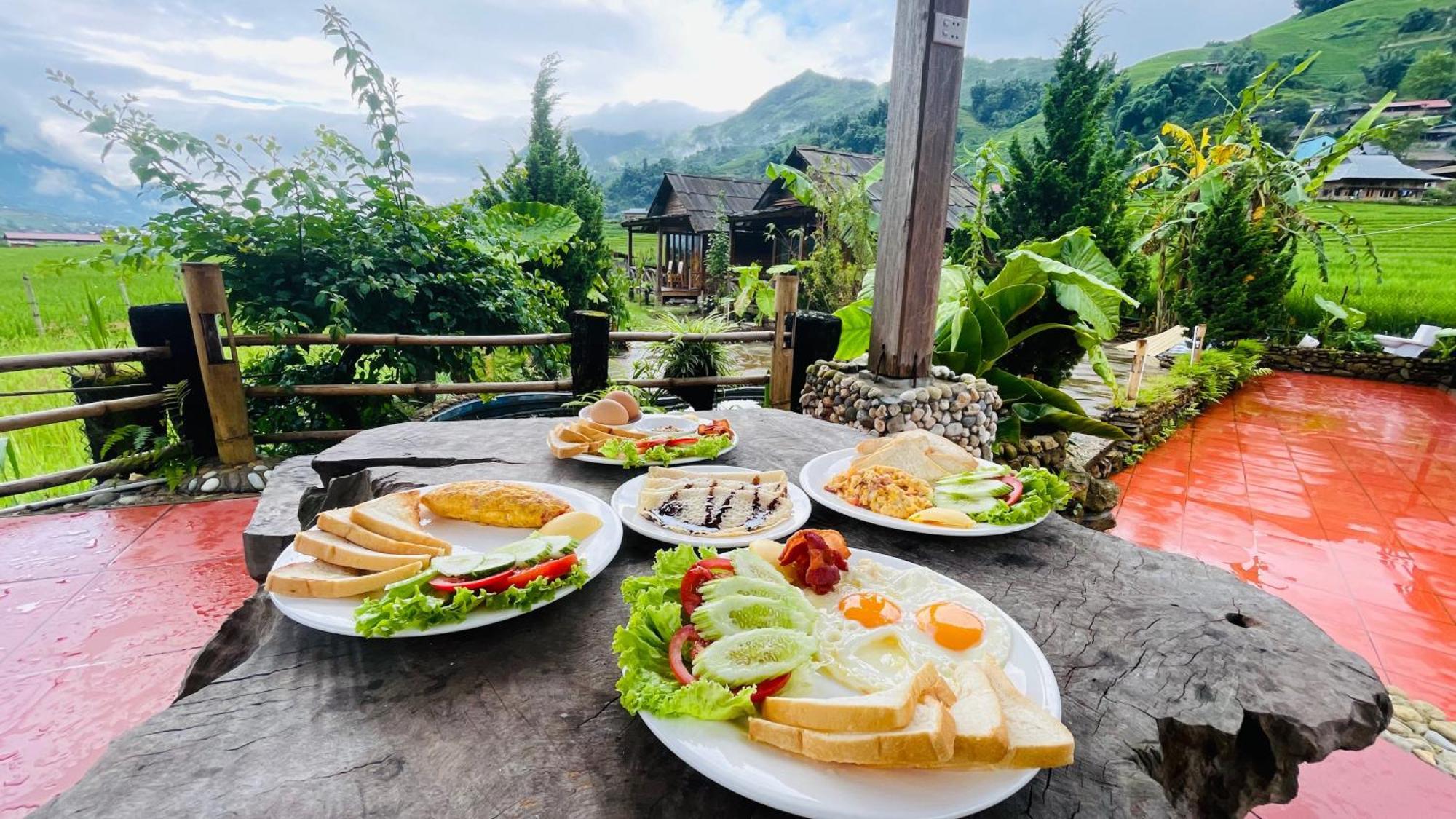 萨帕 Eco Rice Fields House旅舍 外观 照片